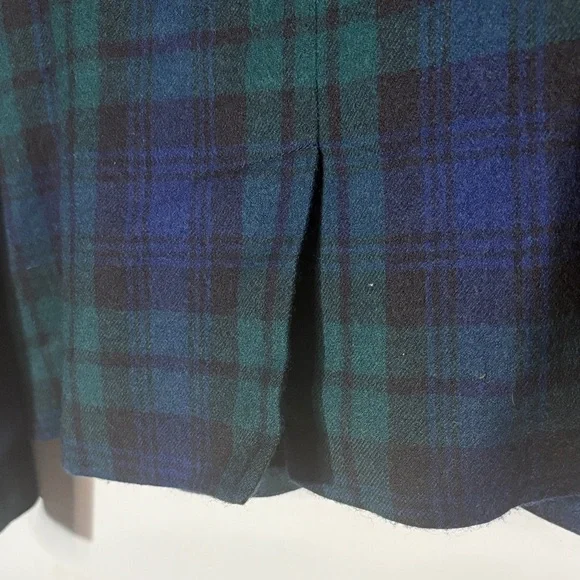 J. Crew Women's Tartan Blazer - Navy and Forest Green - Picture 11 of 12